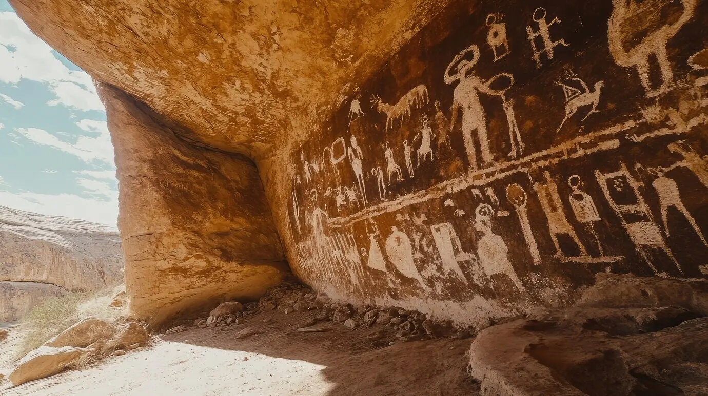 Archäologische Höhlenmalereien